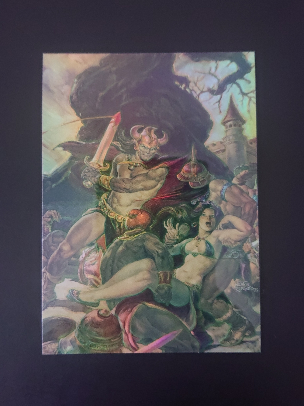 1993 Comic Images All Chromium Conan (41) - Savage Sword #50 - Holochrome Card